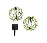 2 boules solaire feuille ball festy d30cm