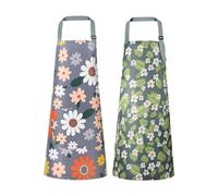 2 Tablier de cuisine ajustable unisexe motif fleurs