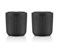 Bodum Set de 2 mugs Douro – double paroi, porcelaine noire – 10 odum