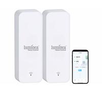 Luminea Home Control 2 thermomètres / hygromètres connectés avec commandes vocales