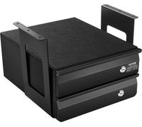 2 tiroirs 33 cm Verrouillable Organisateur de tiroir sous bureau Tiroir coulissant Maison