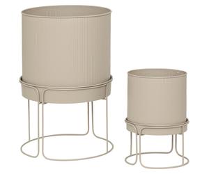 2 töpfe "aze" leinen d30 x44,3cm - Atmosphera créateur d'intérieur