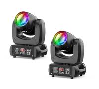 2 unités 100W Lyre LED DMX DJ Lumières Rotatives Spot Beam 18 facettes Prisme Éclairage de scène