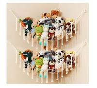 2 Unités Hamac de Rangement pour Jouets, Hamac de Rangement pour Jouets pour Animaux en Peluche, Organisateur Suspendu pour