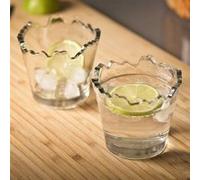 2 verres shooter déchiquetés effets cassés Multi G