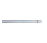 2 VITRAGES OVALES EXTENSIBLE 11mm 40 < 60 CM METAL+POLYSTYRENE VO11 BLANC