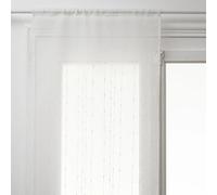 Lot de 2 voilages ""Anissa"" blanc 60x160cm - Atmosphera Créateur d'intérieur