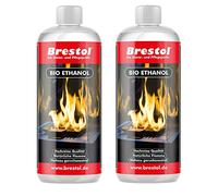 2 x 1000 ML (7574.2) - Alcool bioéthanol Combustible pour Lampe de Table bioéthanol Combustible Combustible pour cheminée de Table, Allume-Barbecue