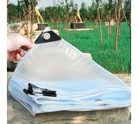 2 x 3.2 m Bâche de Protection Extérieur, Bâche Transparente Imperméable Armée, Ultra Résistante, Polyéthylène 220g/m², Anti UV - Bûches, Jardin, Mobilier - Translucide