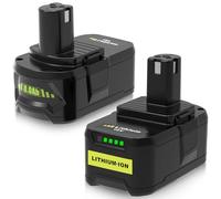2 X 8000mAh Batterie Compatible pour Ryobi Batterie 18V RB18L13, RB18L15, RB18L20, RB18L25, RB1840X, RB1840T, RB18L50 Batterie
