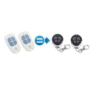 2 X AAM0101 - LOT 2 TELECOMMANDES COMPATIBLES SCS Sentinel Apres 2015 - TELECOMMANDE DE Portail CONTROLGATE AAM0101 (Blanc ET Bleu)