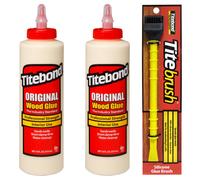2 x colle à bois Titebond Original 473 ml pour intérieur + pinceau à colle...