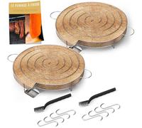 2 X Générateur (30 cm)/Serpentin de Fumée Froide pour Fumoir Viande et Poisson + 4 crochets et 1 Brosse de nettoyage - Guide Numérique PDF à Télécharger (Offert)