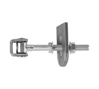 2 x Gond de Porte réglable M16 x 185 mm avec Patte à Souder à Forme de U Ferrure pour Portail Charnière pour Porte en