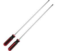 2 x jeu de tournevis extra-longs 450 mm fente 6 mm croix PH2 (tournevis magnétique à fente + tournevis cruciforme)