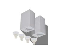 2 x la Cour Lampe murale Applique murale LED d'extérieur Lampe d'extérieur Lampe en aluminium