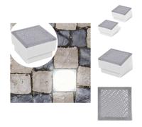 2 x LED encastrées dans le sol 100 x 100 x 68 mm - Éclairage extérieur