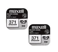 2 x Maxell 371 SR920SW 0% Mercure Oxyde d'argent Piles de Montre [Lot de 2]