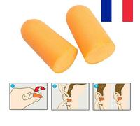 2 X Paires De Bouchons D'oreilles Anti Bruit Boules Quies Protection Auditive