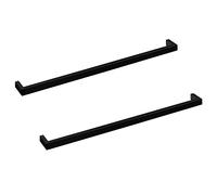 2 x Porte-Serviettes Atlanta Longueur 413 mm Entraxe 400 mm Noir Mat Bruni pour Montage Mural/Armoire Barre Porte-Serviettes Porte-Serviettes de SOTECH