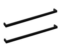 2 x Porte-Serviettes Atlanta Longueur 613 mm Entraxe 600 mm Noir Mat Bruni pour Montage Mural/Armoire Barre Porte-Serviettes Porte-Serviettes de SOTECH