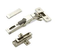 2 x SOTECH charnières universelles Salice 110° perçage T45 pour portes arrondies, à recouvrement et profilées plaque de montage croisée hauteur 6 mm