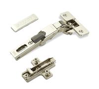 2 x SOTECH charnières universelles Salice 110° perçage T48 pour portes arrondies, à recouvrement et profilées plaque de montage en croix hauteur 3 mm