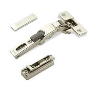 2 x SOTECH charnières universelles Salice 110° perçage T48 Push Open pour portes arrondies, à recouvrement et profilées plaque de montage linéaire hauteur 6 mm