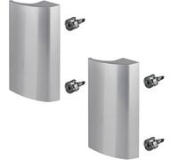 2 x SOTECH Poignée de porte de balcon SEJA II aluminium gris argenté anodisé 85 x 40 x 20 mm Poignée de porte de terrasse