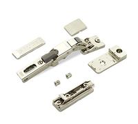 2 x SOTECH Salice Charnière universelle Push Open pour façades fines à partir de 8 mm d'épaisseur 110° compris plaque de montage linéaire hauteur 3 mm avec vis euro