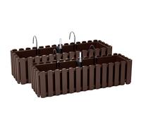 2 x supports de jardinière 60 cm indicateur de niveau d'eau boîte de balcon m...