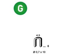 20 000 Agrafes Galvanisées O-06 - 4.5x6x0.7x1 mm - D-Work