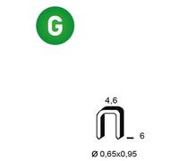 20 000 Agrafes Galvanisées Tb-06 - 4.95x6x0.84 mm - D-Work