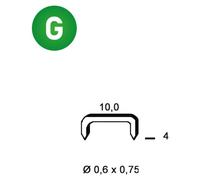 20 000 Agrafes Galvanisées Vf-04 - 10x4x0.6x0.75 mm - D-Work