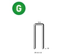 20 000 Agrafes S-32 Galvanisées - 12.3x32x1.4x1.6 mm - D-Work