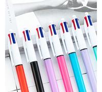 20/10/5/2/1 pièce Stylos à bille minimalistes créatifs aléatoires 4 couleurs, stylos multifonctions 4-en-1 pièce à pression multicolores, convient pour l'école, les étudiants, les infirmières, le tabl