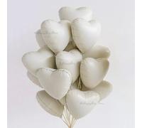 20/10 pièces ballons en aluminium coeur crème 18 pouces mat rose bleu coeur ballon pour la saint valentin mariage Boho anniversaire hélium Globos cream green