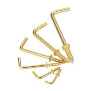 20/10 pièces, crochets de commode en forme L, vis à angle droit, 7 styles cintre, cadre alliage doré et jaune, œillets mouton, suspension fer, mm-70 mm(47x17x3.5mm10pcs)