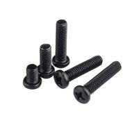 20-1000 pièces M1-M6 type-PM acier au carbone noir empreinte cruciforme tête cylindrique vis à machine, M3.5x8mm(200 pièces)
