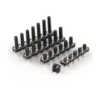 20/100PCS 6x6mm Panel PCB Momentary 4 Pin Tactile Tact Push Button Switch 6 * 6 * 12/12.5/13/13.5/14/15/16/17/18/19/20MM NWPNLXEA(6X6X16mm,100 PCS)