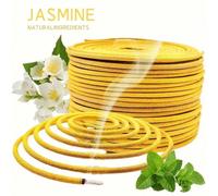 20/40/80/100 pièces Bobines d'encens de jasmin - Parfum naturel en spirale | Temps de combustion long | Idéal pour le patio, la véranda, le bord de la piscine, le camping et le jardin | Cadeau d'été e