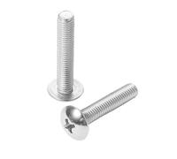 20/50/100 pièces 3mm vis à tête bombée à empreinte cruciforme M3 X 4-50mm champignon grande vis à tête plate 304 boulons en acier inoxydable(M3X5mm 100pcs)