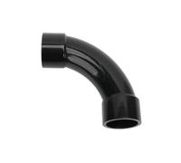 20-50mm PVC 90 degrés coude connecteur pour l'irrigation du jardin | Raccords de joints de tubes d'aquarium(Black,20mm)
