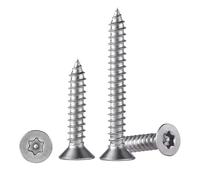 20-50pcs 304 Vis Torx En Acier Inoxydable/vis Autotaraudeuses À Tête Plate Broche De Sécurité Inviolable Star Drive M2.9 M3.5. M4.8(Countersunk 13mm,M2.9-50pcs)