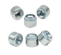 20-50pcs M3 M4 M5 M6 Z-zingué Écrou De Rivetage Presse Étape Gaufrage Rivet(M4-1 50pcs)