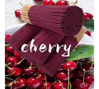 20/60/140/200 pièces Bâtons d'encens naturels parfumés à la cerise - Encens en bois de haute qualité, huile essentielle de cerise, parfum pour la maison, le yoga, le bureau, la salle de thé, convient 