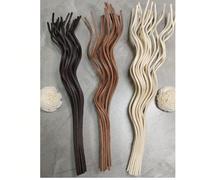 20/60 pièces Bâtonnets diffuseurs de roseaux longs et ondulés, accessoires de remplacement pour bâtonnets de parfum d'air, parfum pour la maison Beige 20 pièces,Noir 20 pièces,Café Marron 20PCS,Lot de