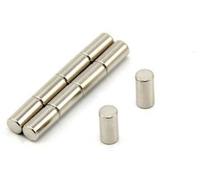20 aimants cylindriques en néodyme N52, 4 x 10 mm, blancs, ultra-puissants, pour la cuisine, pour tableau d'affichage, pour stylos