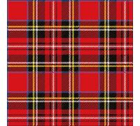 20 Ambiente 3 Ply Paper Napkins Serviettes Scottish Red Tartan Plaid Lunch Party