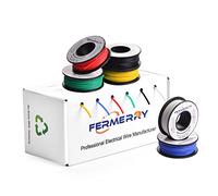 20 AWG Solid Core Wire Kit revêtu de PVC 6 couleurs 7,62 mètres ou 25ft chaque bobine 20 Gauge cuivre étamé Jumper Wire Hook up fils de Fermerry